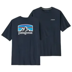 Patagonia Fitz Roy Horizons Responsibili-Tee T-Shirt New Navy - Your Premium Fishing Gear Store Rods Lines Baits Accessories* Shop All