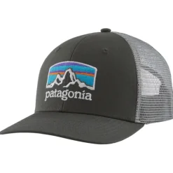 Patagonia Fitz Roy Horizons Trucker Hat Forge Grey - Your Premium Fishing Gear Store Rods Lines Baits Accessories* Shop All