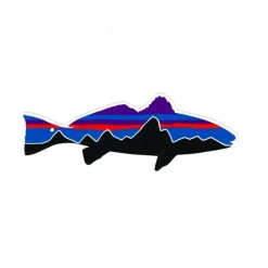 Patagonia Fitz Roy Redfish Small Sticker - Your Premium Fishing Gear Store Rods Lines Baits Accessories* Shop All