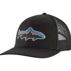 Patagonia Fitz Roy Trout Trucker Hat Black - Your Premium Fishing Gear Store Rods Lines Baits Accessories* Shop All