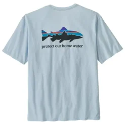 Patagonia Home Water Trout Organic T-Shirt Chilled Blue - Your Premium Fishing Gear Store Rods Lines Baits Accessories* Shop All