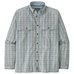 Patagonia L/S Island Hopper Shirt Down River: Steam Blue - Your Premium Fishing Gear Store Rods Lines Baits Accessories* Fly Fishing