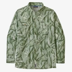 Patagonia L/S Sol Patrol Shirt, Tropical Fusion: Camp Green - Your Premium Fishing Gear Store Rods Lines Baits Accessories* Fishing Line