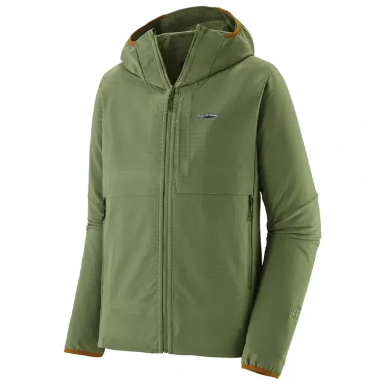 Patagonia R1 TechFace Fitz Roy Trout Hoody Terrain Green - Your Premium Fishing Gear Store Rods Lines Baits Accessories* Shop All