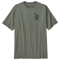 Patagonia Take a Stand Responsibili-Tee Upstream Steelhead: Sleet Green - Your Premium Fishing Gear Store Rods Lines Baits Accessories* Shop All
