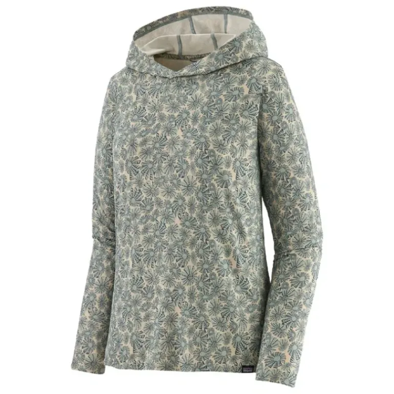 Patagonia Womens Cap Cool Daily Hoody Sun Wave: Thermal Blue - Your Premium Fishing Gear Store Rods Lines Baits Accessories* Shop All