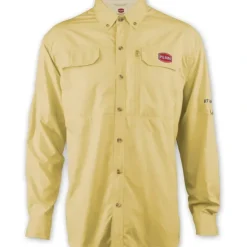 Penn Fishing Long Sleeve Button Down Yellow Performance Shirt, Vented Back XXL - Your Premium Fishing Gear Store Rods Lines Baits Accessories* Shop All