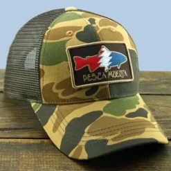 Pesca Muerta Hat Camo Trout Patch Trucker - Your Premium Fishing Gear Store Rods Lines Baits Accessories* Shop All