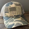 Pesca Muerta Hat 'Merica Camo Mesh Back Trucker - Your Premium Fishing Gear Store Rods Lines Baits Accessories* Shop All