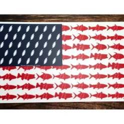 Pesca Muerta 'Merica Sticker - Your Premium Fishing Gear Store Rods Lines Baits Accessories* Fly Fishing