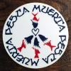 Pesca Muerta Peace Love Pesca Sticker - Your Premium Fishing Gear Store Rods Lines Baits Accessories* Fly Fishing