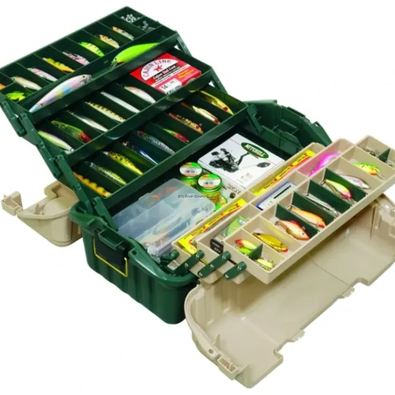 Plano Mag Hip Roof Box 6 Tray, Green/Sandstone - Your Premium Fishing Gear Store Rods Lines Baits Accessories* Shop All