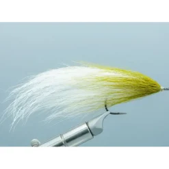 Popovics' Bucktail Deceiver Olive/White #2/0 - Your Premium Fishing Gear Store Rods Lines Baits Accessories* Shop All
