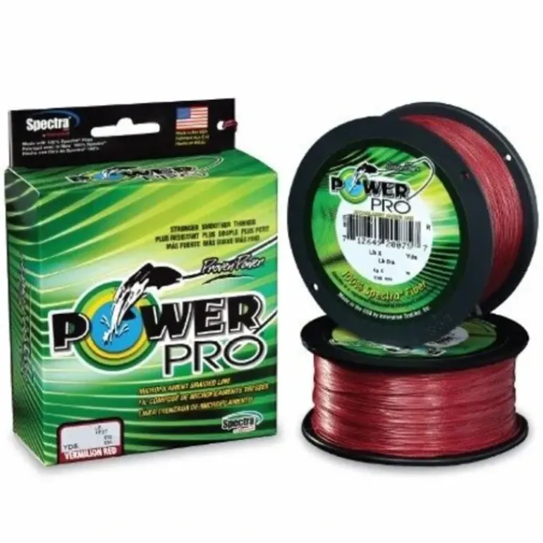 Power Pro Original Spectra Vermilion Red Braided Line (150,300,500,1500yd) - Your Premium Fishing Gear Store Rods Lines Baits Accessories* Fishing Line