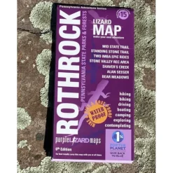 Purple Lizard Map - Rothrock 7th ed. - Your Premium Fishing Gear Store Rods Lines Baits Accessories* Fishing Line