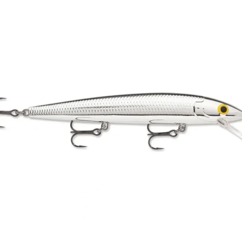 Rapala Husky Jerk, 4 3/4" 7/16 oz, Pure Chrome, Suspending - Your Premium Fishing Gear Store Rods Lines Baits Accessories* Shop All