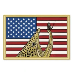 Red, White & Brown Sticker - Your Premium Fishing Gear Store Rods Lines Baits Accessories* Shop All