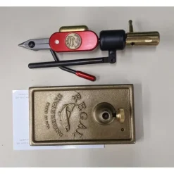 Regal Revolution Vise - Stainless Jaw with Bronze Traditional Base Hot Rod Red - Your Premium Fishing Gear Store Rods Lines Baits Accessories* Shop All
