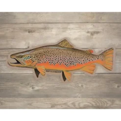 Rep Your Water Big Dog Brown Artist's Reserve Sticker - M & L - Your Premium Fishing Gear Store Rods Lines Baits Accessories* Shop All