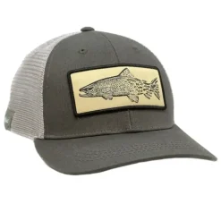 Rep Your Water Brown Snacks Trucker Lt Gray/Navy - Your Premium Fishing Gear Store Rods Lines Baits Accessories* Shop All