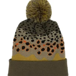 Rep Your Water Brown Trout Skin Knit Hat - Your Premium Fishing Gear Store Rods Lines Baits Accessories* Shop All