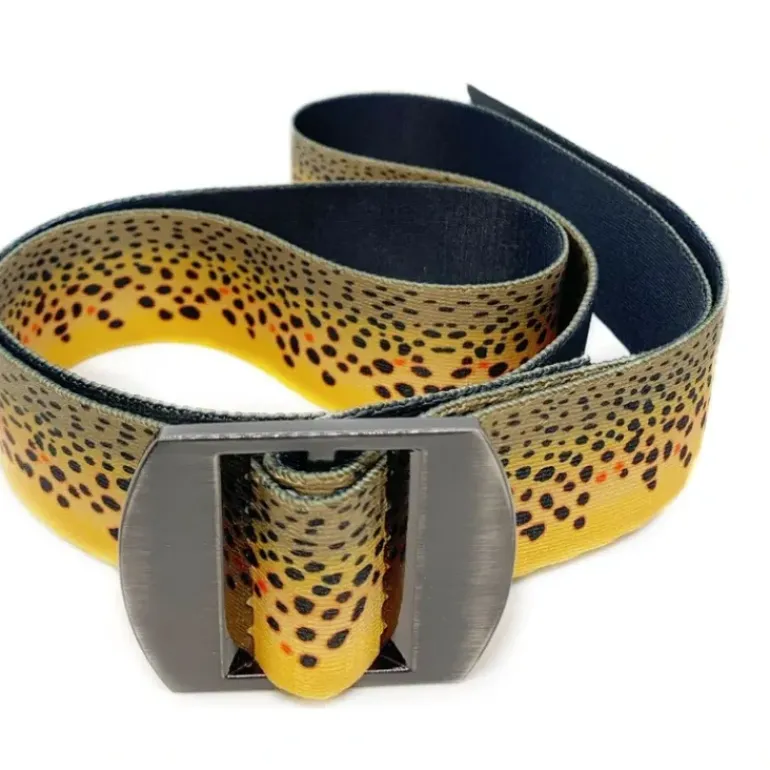 Rep Your Water Brown Trout Skin Basecamp Rev Belt - Your Premium Fishing Gear Store Rods Lines Baits Accessories* Shop All