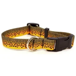 Rep Your Water Brown Trout Skin Dog Collar Large - Your Premium Fishing Gear Store Rods Lines Baits Accessories* Shop All