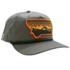 Rep Your Water Montana Wild Trout Hat Gray - Your Premium Fishing Gear Store Rods Lines Baits Accessories* Shop All