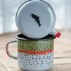Rep Your Water Rainbow Trout Skin Enamel Camp Mug - Your Premium Fishing Gear Store Rods Lines Baits Accessories* Shop All