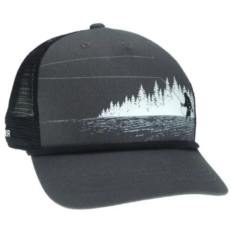 Rep Your Water Tight Loops Squatch 5 Panel Hat Gray/Black - Your Premium Fishing Gear Store Rods Lines Baits Accessories* Shop All