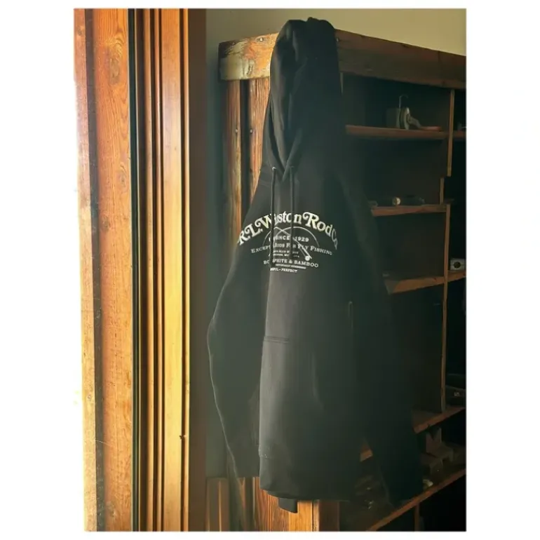 R.L. Winston Powerful/Perfect Cotton Hoodie Black - Your Premium Fishing Gear Store Rods Lines Baits Accessories* Fishing Line