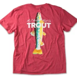 R.L. Winston Trout Tech T-Shirt Faded Red - Your Premium Fishing Gear Store Rods Lines Baits Accessories* Shop All