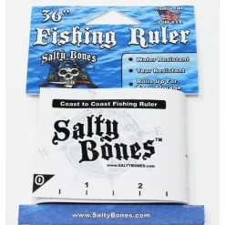 Salty Bones Roll Up Fishing Ruler Coast To Coast No Rules - Your Premium Fishing Gear Store Rods Lines Baits Accessories* Shop All