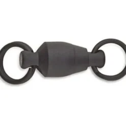 Sampo Ball Bearing Swivel w/ Split Rings, Black, Size 2 - Your Premium Fishing Gear Store Rods Lines Baits Accessories* Bait