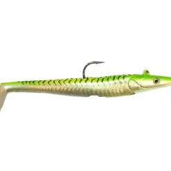 Savage Gear Soft Sandeel Lure, 7 1/2", 3 1/2oz, Chartreuse Mackerel - Your Premium Fishing Gear Store Rods Lines Baits Accessories* Bait