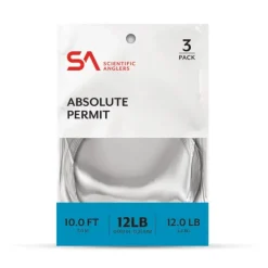 Scientific Anglers Absolute Permit Leader 10' 3-Pack - Your Premium Fishing Gear Store Rods Lines Baits Accessories* Shop All