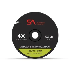Scientific Anglers Absolute Trout Fluorocarbon Tippet 100M - Your Premium Fishing Gear Store Rods Lines Baits Accessories* Shop All