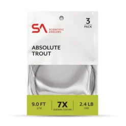 Scientific Anglers Absolute Trout Leader 9' 3-Pack - Your Premium Fishing Gear Store Rods Lines Baits Accessories* Shop All