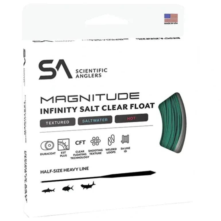 Scientific Anglers Magnitude Textured Infinity Salt Fly Line Full Clear - Your Premium Fishing Gear Store Rods Lines Baits Accessories* Fishing Line
