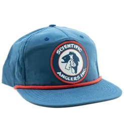 Scientific Anglers Retro River R256 Navy/Red Test Tube Patch Hat - Your Premium Fishing Gear Store Rods Lines Baits Accessories* Shop All