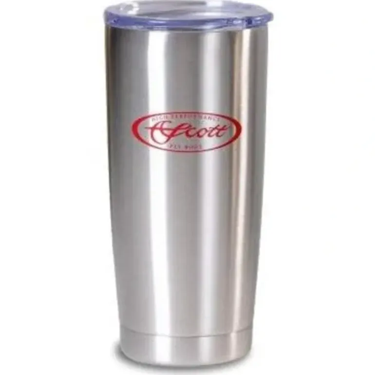 Scott Fly Rods Stainless Steel Mug Red Scott Script - Your Premium Fishing Gear Store Rods Lines Baits Accessories* Rods