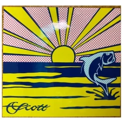 Scott Fly Rods Tarpon/Rising Sun Sticker - Your Premium Fishing Gear Store Rods Lines Baits Accessories* Rods
