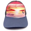 Scott Sunset w/Permit Tailing Grey Mesh Hat - Your Premium Fishing Gear Store Rods Lines Baits Accessories* Shop All
