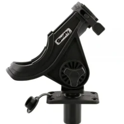 Scotty Baitcaster / Spinning Rod Holder, Black, w/ 0244 Flush Deck Mount - Your Premium Fishing Gear Store Rods Lines Baits Accessories* Bait
