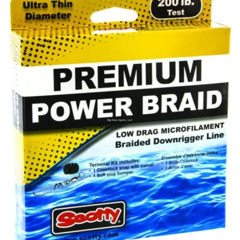 Scotty 2701K Premium Braided Downrigger Line 200Lb 300Ft Spool - Your Premium Fishing Gear Store Rods Lines Baits Accessories* Fishing Line