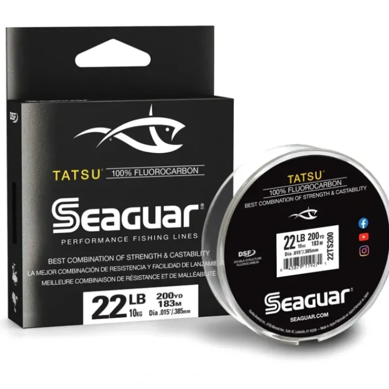 Seaguar Tatsu 100% Fluorocarbon Main Line 22lb 200yd - Your Premium Fishing Gear Store Rods Lines Baits Accessories* Fishing Line