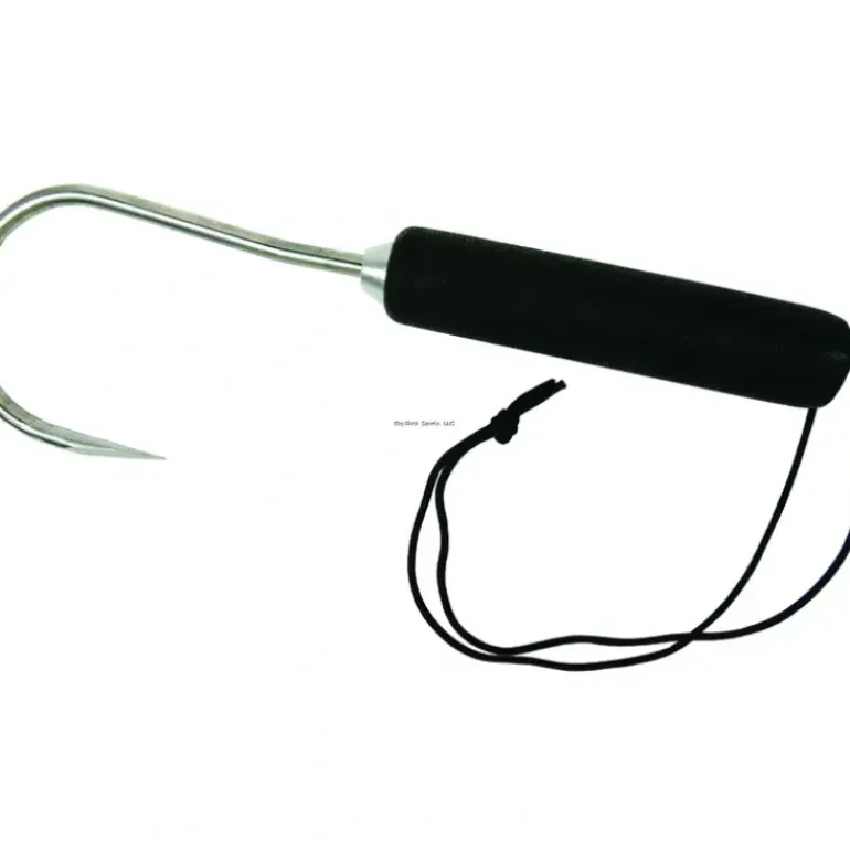 Sea Striker Aluminum Hand Gaff, 2" Stainless Hook, 9" Long w/Lanyard - Your Premium Fishing Gear Store Rods Lines Baits Accessories* Shop All