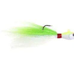 Sea Striker Bucktail Jig, Holographic Eyes, Black Nickel - Your Premium Fishing Gear Store Rods Lines Baits Accessories* Shop All