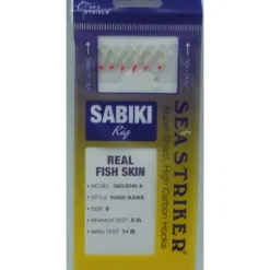 Sea Striker Deluxe Sabiki Rig HAGE-KAWA Red Bead Sz 6 (Sz 12) - Your Premium Fishing Gear Store Rods Lines Baits Accessories* Shop All