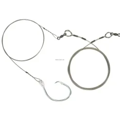 Sea Striker Deluxe Shark Rig 13/0 Circle Hook, 9' 480lb SS Cable, 4' Solid Wire - Your Premium Fishing Gear Store Rods Lines Baits Accessories* Shop All